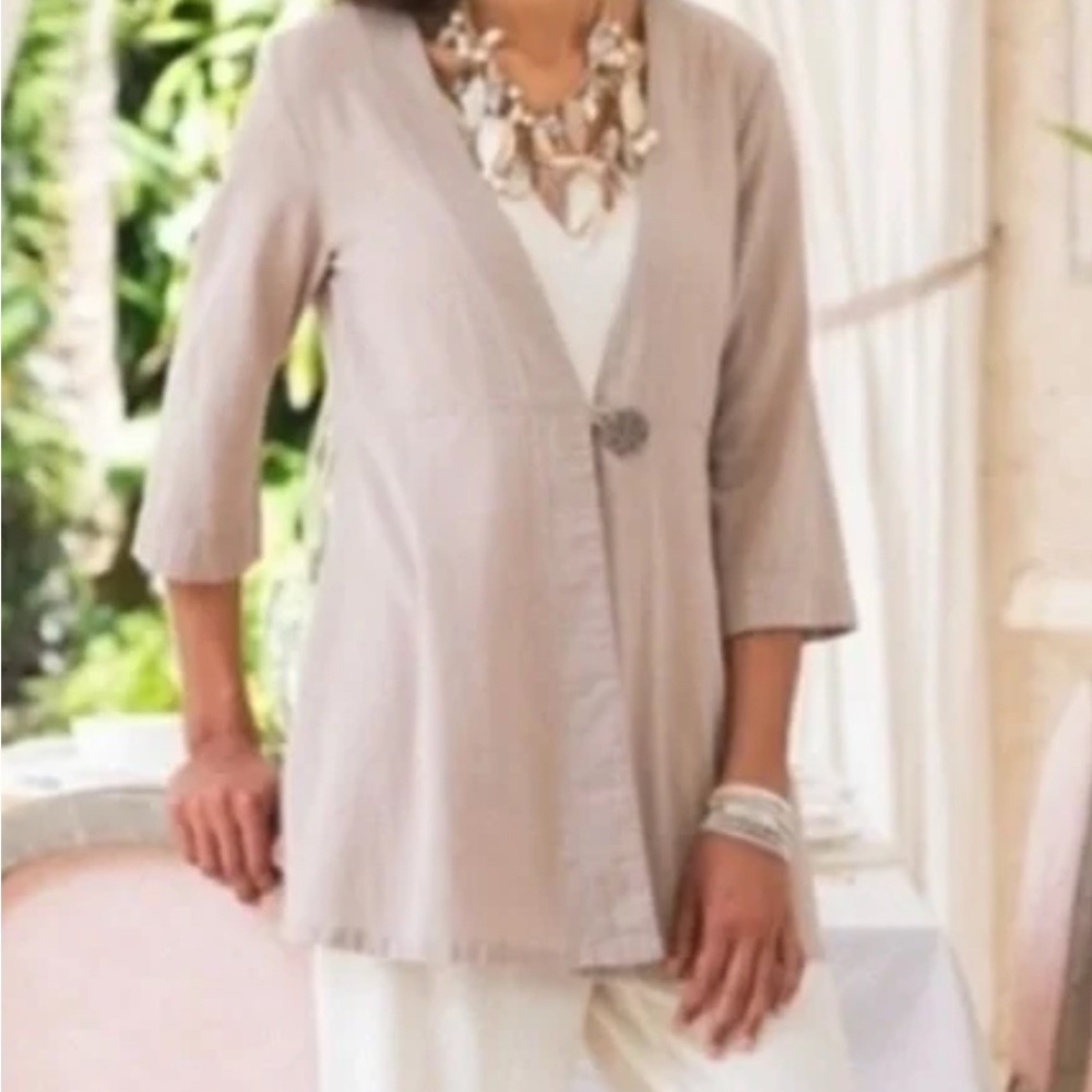 Elegant Beige Women's Top